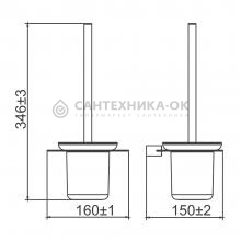 Ершик для унитаза Gappo G30910-8