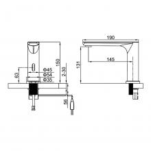 Смеситель для раковины Ledeme L1655-2