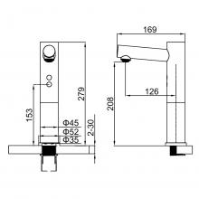 Смеситель для раковины Ledeme L1755A-1