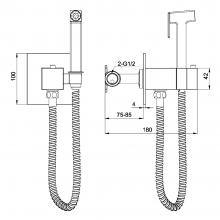 Смеситель с гигиеническим душем Gerhans K15383D