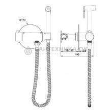 Смеситель с гигиеническим душем Gerhans K15382-1