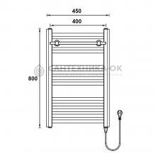Полотенцесушитель электрический Gerhans K610845B-1