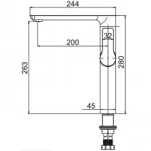 Смеситель для раковины Gerhans K14015B