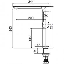 Смеситель для раковины Gerhans K14015W