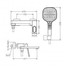 Смеситель для ванны Raglo R51.30