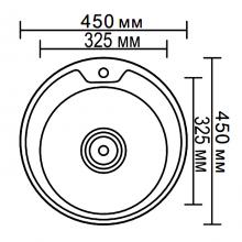 Мойка для кухни из нержавеющей стали Ledeme L84545-6