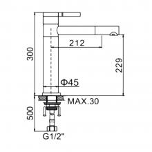 Смеситель для раковины Ledeme L1152-2