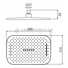 Верхний душ Splenka S451.53