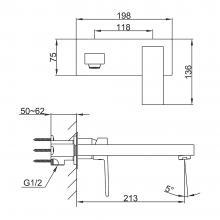 Смеситель для раковины Frap F1291-6