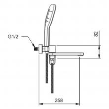 Смеситель для ванны Gappo G3210-6