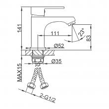 Смеситель для раковины Frud R10157-6