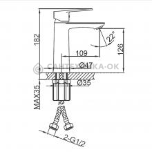 Смеситель для раковины Frud R10158-6