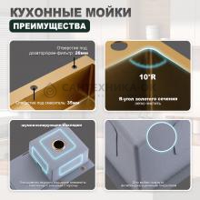 Мойка для кухни из нержавеющей стали Splenka S704.7850.03