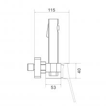 Смеситель с гигиеническим душем Shevanik S4005C-1