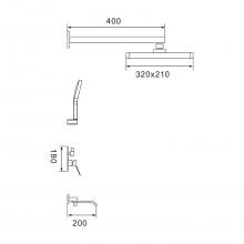 Душевой комплект Shevanik S4135C