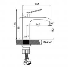Смеситель для раковины Ledeme L1094D