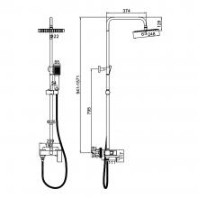 Душевая стойка Ledeme L72425Y-1