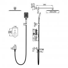 Душевой комплект Gerhans K19507D
