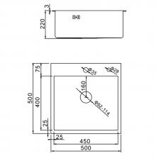 Мойка для кухни из нержавеющей стали Gerhans K35050AD