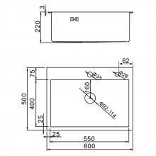 Мойка для кухни из нержавеющей стали Gerhans K36050GD