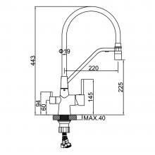 Смеситель для кухни Ledeme L4897A-9