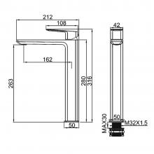 Смеситель для раковины Gerhans K11107