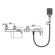 Смеситель для ванны Gerhans K13307Y