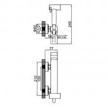 Смеситель с гигиеническим душем Ledeme L5285B