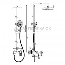 Душевая стойка Ledeme L2492G