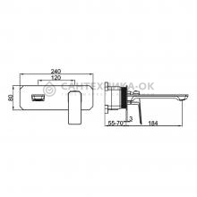 Смеситель для раковины Gerhans K11507B