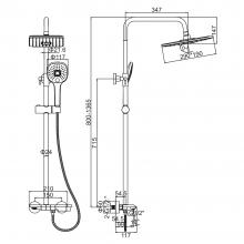 Душевая стойка Ledeme L2418
