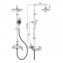 Душевая стойка Ledeme L2485B