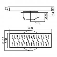 Душевой трап Gerhans K80410Y-30