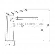 Смеситель для раковины Gappo G1027-3
