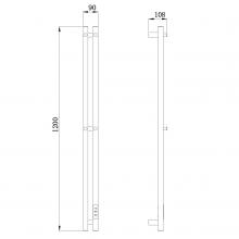 Полотенцесушитель электрический Raglo R350.12.09
