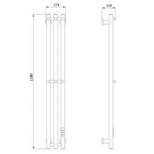 Полотенцесушитель электрический Raglo R350.16.09