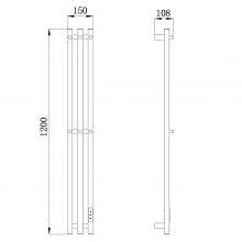 Полотенцесушитель электрический Raglo R350.17.09