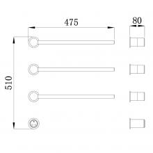 Полотенцесушитель электрический Raglo R350.51.03