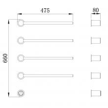 Полотенцесушитель электрический Raglo R350.52.33