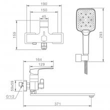 Смеситель для ванны Raglo R01.22.09