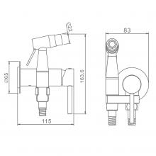 Смеситель с гигиеническим душем Raglo R20.54
