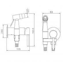 Смеситель с гигиеническим душем Raglo R20.54.05