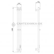 Полотенцесушитель электрический Raglo R350.11.03