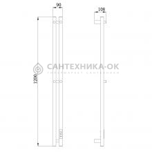 Полотенцесушитель электрический Raglo R350.12.03