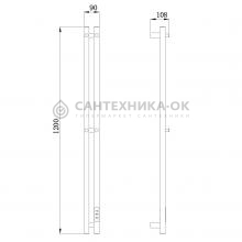 Полотенцесушитель электрический Raglo R350.12.09