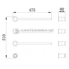 Полотенцесушитель электрический Raglo R350.51.03