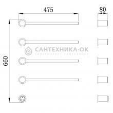 Полотенцесушитель электрический Raglo R350.52.03