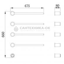 Полотенцесушитель электрический Raglo R350.52.09