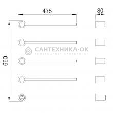 Полотенцесушитель электрический Raglo R350.52.33
