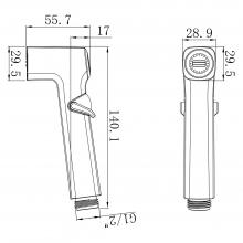 Гигиеническая лейка Rose RH81C